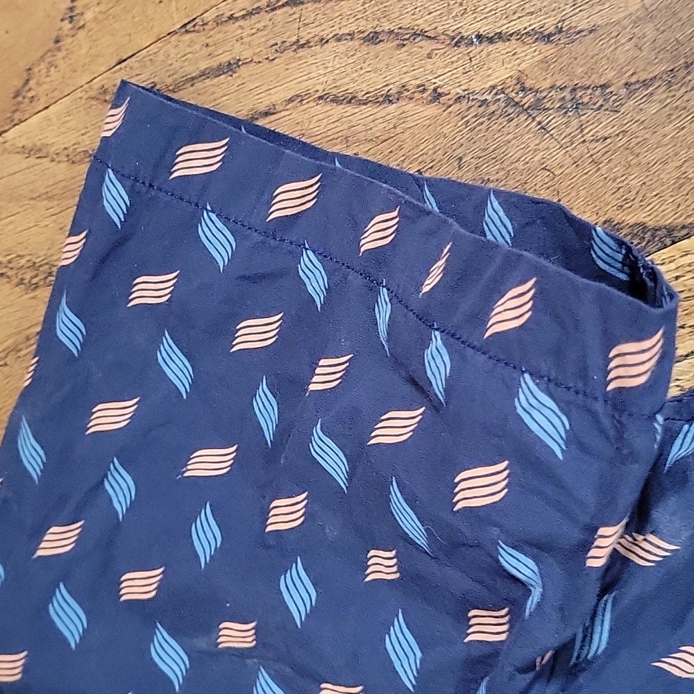 MBX Sz XL Blue and Orange Casual Button Down Shirt - Picture 4 of 6
